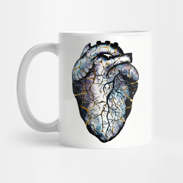 Kintsugi heart by AmoebaDesigns